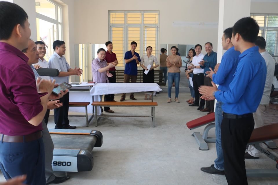 Trường Cao đẳng Việt - Đức Nghệ An khai trương Phòng Tập thể dục thể thao
