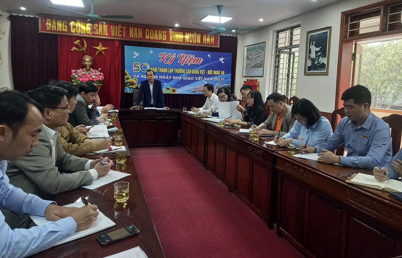 Hội nghị Sơ kết công tác kiểm tra hoạt động đào tạo tại Trường Cao đẳng Việt – Đức Nghệ An
