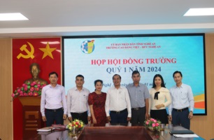 Hội đồng trường Trường Cao đẳng Việt – Đức Nghệ An tổ chức phiên họp thường kỳ quý 01 năm 2024