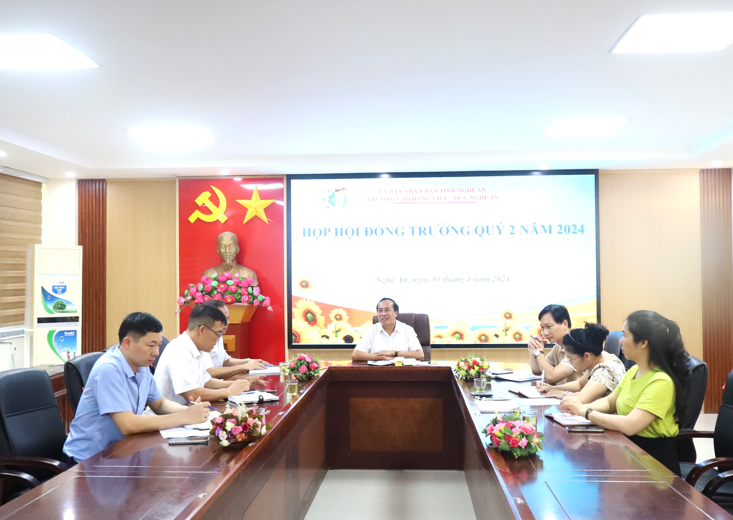 Hội đồng trường Trường Cao đẳng Việt – Đức Nghệ An tổ chức thành công Hội nghị Quý 02 năm 2024