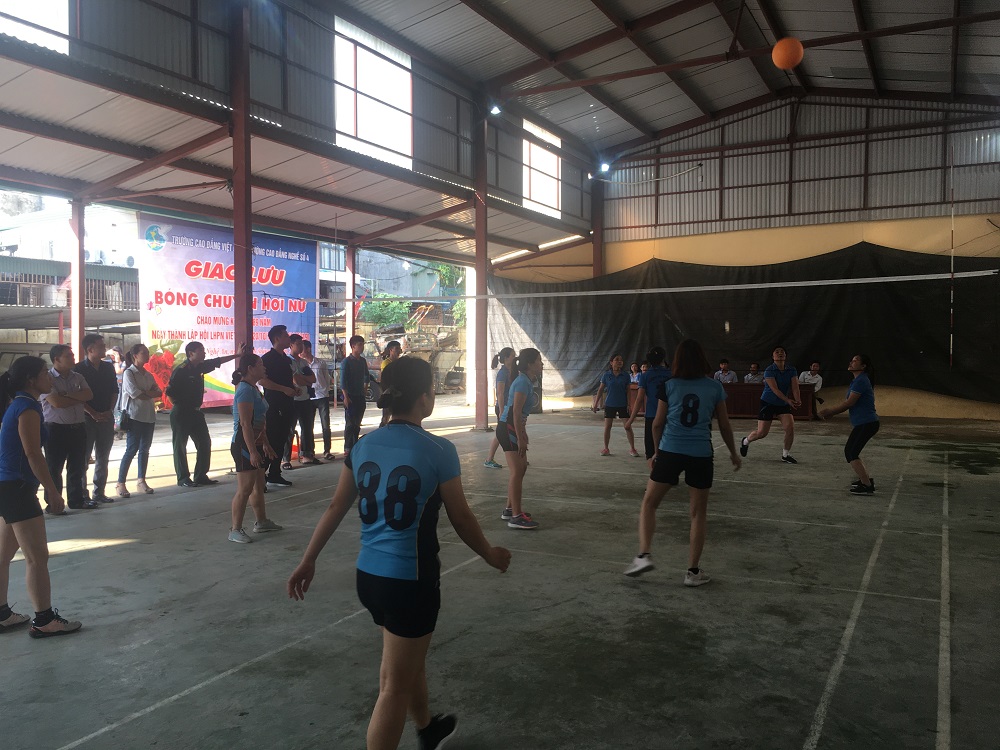 Giải bóng chuyền giao lưu giữa trường Cao đẳng Việt - Đức và Trường Cao đẳng nghề số 4 BQP