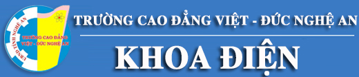 Khoa Điện- Trường cao đẳng VIệt Đức Nghệ An 
