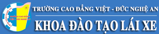 Khoa đào tạo lái xe- Trường cao đẳng VIệt Đức Nghệ An 