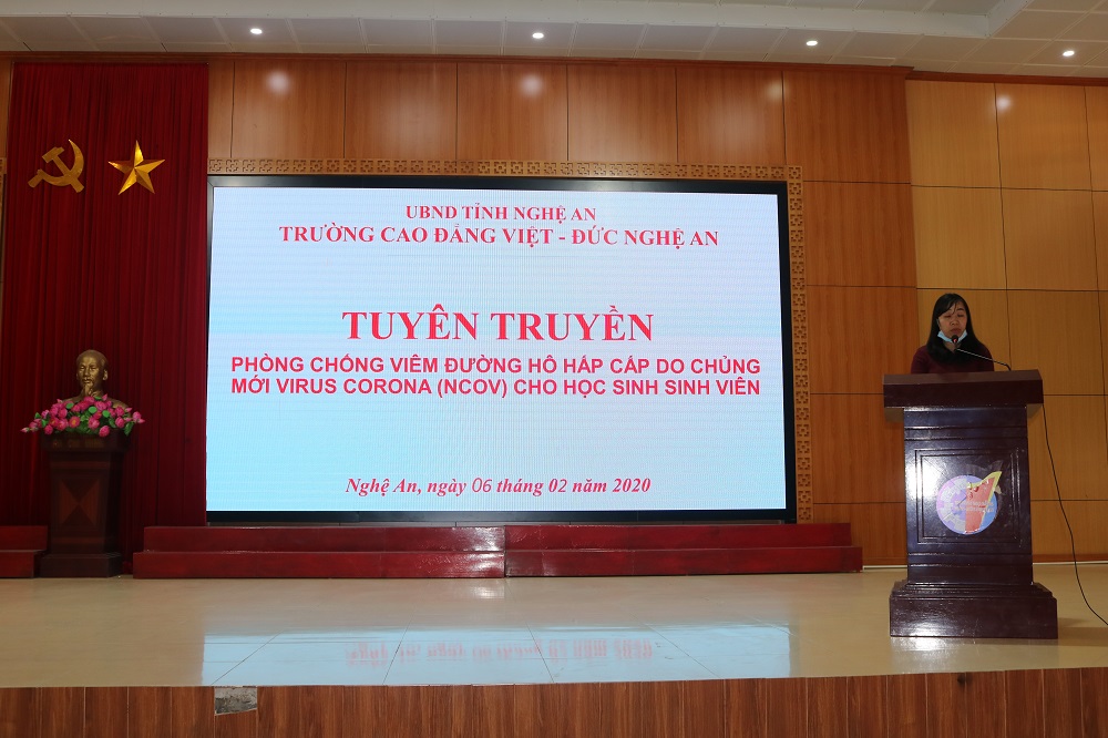 Tuyên truyền cho học sinh sinh viên về công tác phòng, chống dịch viêm đường hô hấp cấp chủng mới của virus Corona (nCoV) 