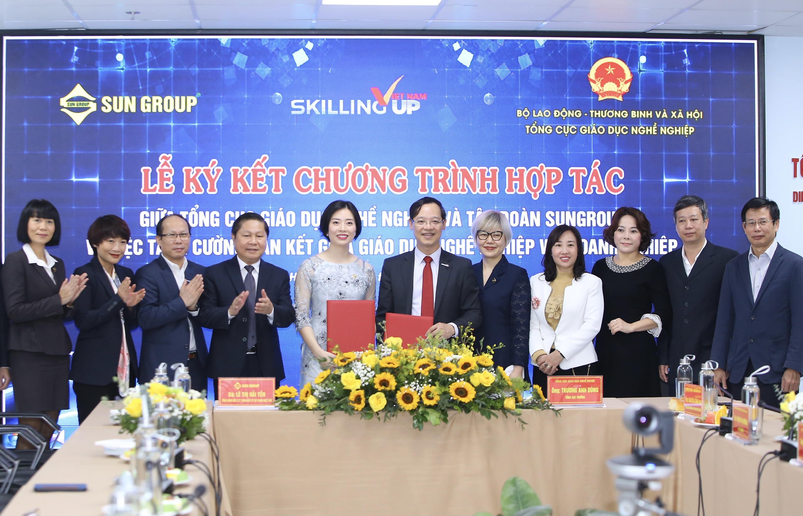 Tổng cục Giáo dục nghề nghiệp và Sun Group hợp tác đào tạo nhân lực