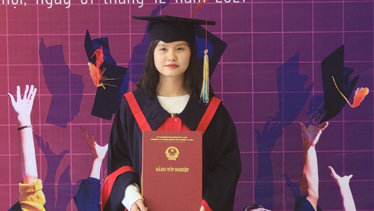 Nữ sinh duy nhất đạt Huy chương Vàng tại Kỳ thi Kỹ năng Nghề quốc gia 2021