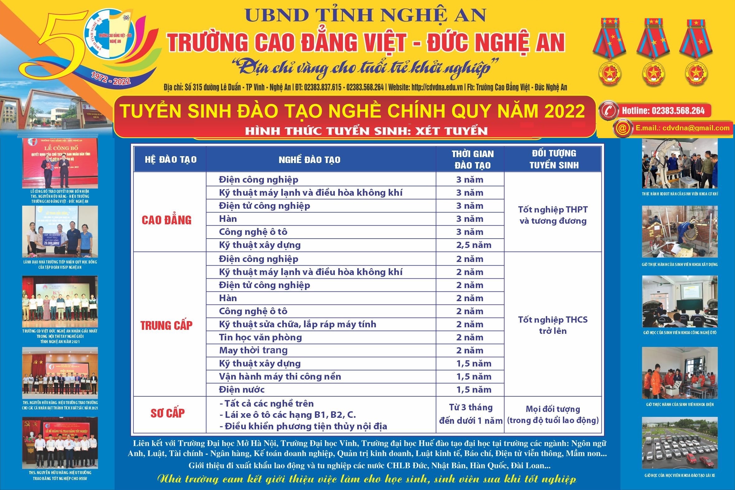 THÔNG BÁO TUYỂN SINH NĂM 2022