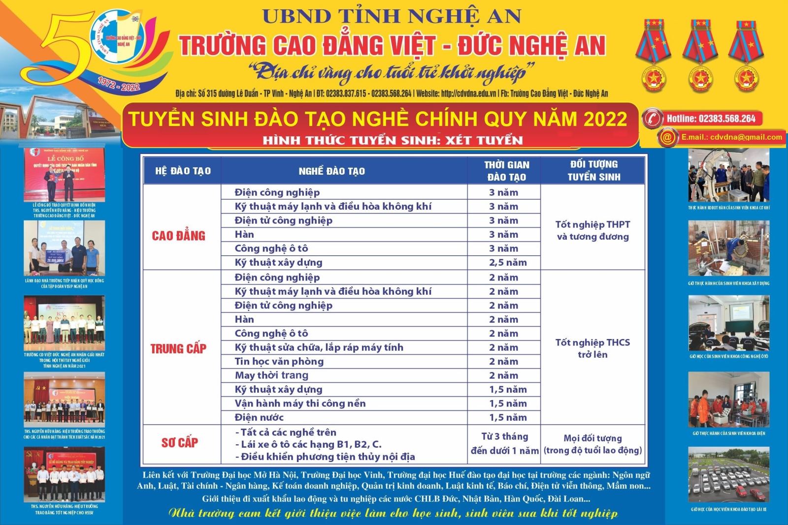  THÔNG BÁO TUYỂN SINH NĂM 2022